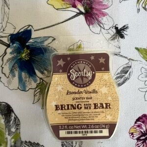 New Scentsy Bar 3.2 fl oz Lavender Vanilla for use with Scentsy Warmer.